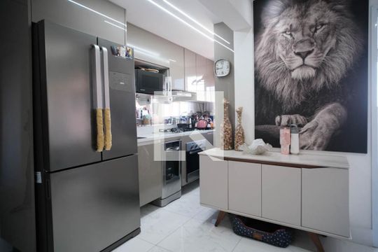 Cozinha de apartamento à venda com 2 quartos, 62m² em Jardim Matarazzo, São Paulo