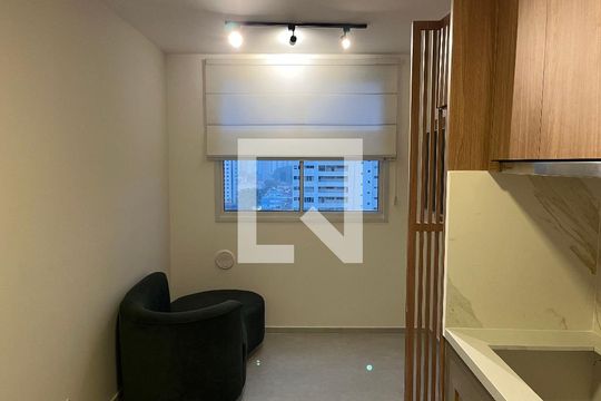 Sala e Cozinha Integrada de apartamento para alugar com 1 quarto, 24m² em Água Branca, São Paulo