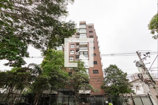 Fachada do Prédio de kitnet/studio para alugar com 1 quarto, 27m² em Cidade Monções, São Paulo