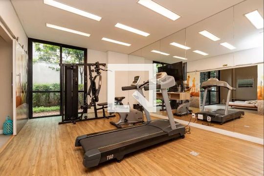 Área comum - Academia de kitnet/studio para alugar com 1 quarto, 27m² em Cidade Monções, São Paulo