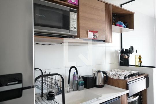 Cozinha de apartamento à venda com 1 quarto, 30m² em Belenzinho, São Paulo