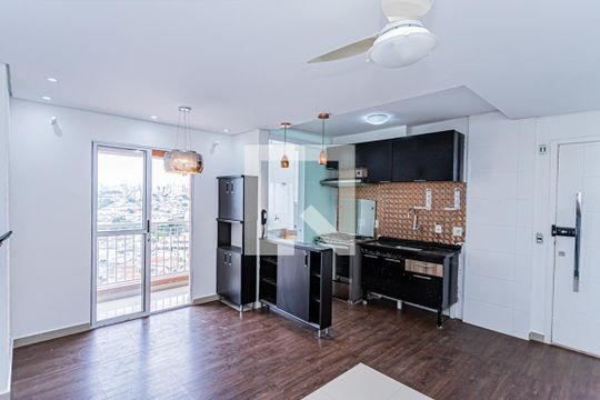 Sala/Cozinha de apartamento para alugar com 2 quartos, 47m² em Sítio do Mandaqui, São Paulo