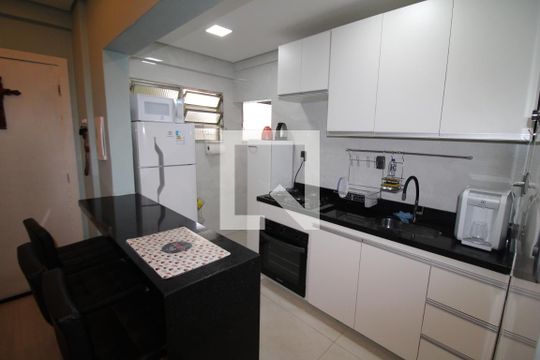 Sala / Cozinha de apartamento à venda com 2 quartos, 59m² em Santana, São Paulo