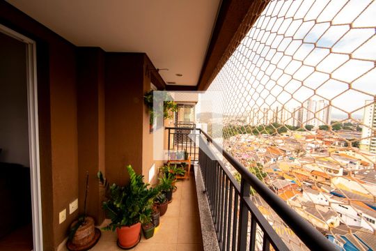 Varanda da Sala de apartamento para alugar com 3 quartos, 76m² em Jardim Tupanci, Barueri