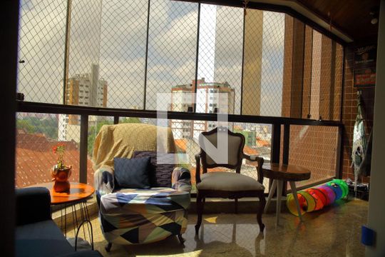 Varanda da Sala de apartamento à venda com 3 quartos, 127m² em Vila Margarida, São Bernardo do Campo