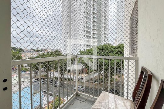 Varanda da Sala de apartamento à venda com 2 quartos, 59m² em Vila Palmares, São Caetano do Sul