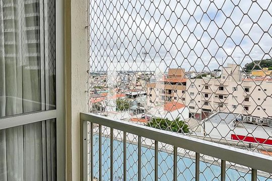 Varanda da Sala de apartamento à venda com 2 quartos, 59m² em Vila Palmares, São Caetano do Sul