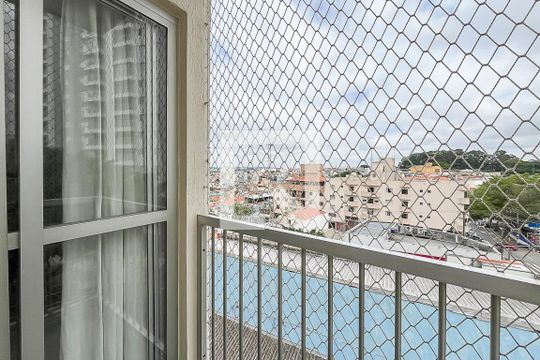 Varanda da Sala de apartamento à venda com 2 quartos, 59m² em Vila Palmares, São Caetano do Sul