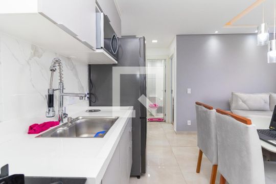 Cozinha de apartamento à venda com 2 quartos, 35m² em Vila Norma, São Paulo