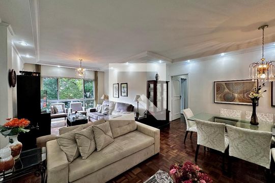 Sala de apartamento para alugar com 3 quartos, 147m² em Santo Amaro, São Paulo