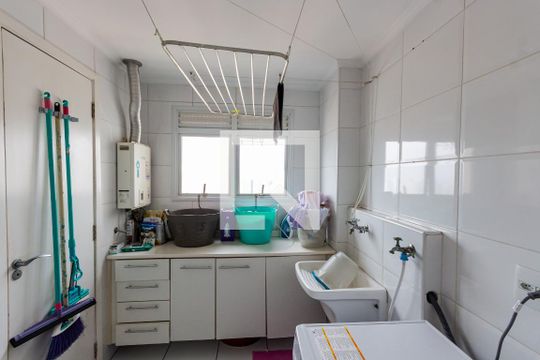 Área de Serviço de apartamento à venda com 3 quartos, 132m² em Campestre, Santo André