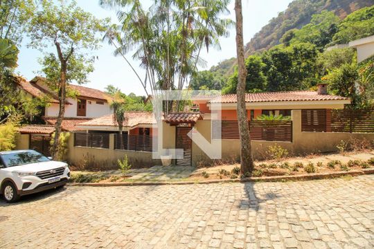 Fachada de casa de condomínio à venda com 4 quartos, 1036m² em Itanhangá, Rio de Janeiro