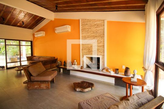 Sala de casa de condomínio à venda com 4 quartos, 1036m² em Itanhangá, Rio de Janeiro