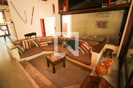 Sala de casa de condomínio à venda com 4 quartos, 1036m² em Itanhangá, Rio de Janeiro