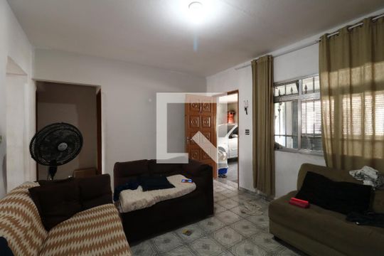 Casa 1 - Sala de casa à venda com 2 quartos, 250m² em Parque João Ramalho, Santo André