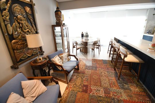 Sala de apartamento à venda com 3 quartos, 107m² em Jardim Brasil, Campinas