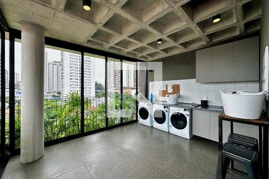 Lavanderia de apartamento à venda com 1 quarto, 47m² em Cidade Monções, São Paulo