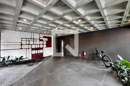 Hall Social Bloco de apartamento à venda com 1 quarto, 47m² em Cidade Monções, São Paulo