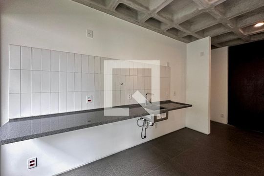 Sala/Cozinha de apartamento à venda com 1 quarto, 47m² em Cidade Monções, São Paulo
