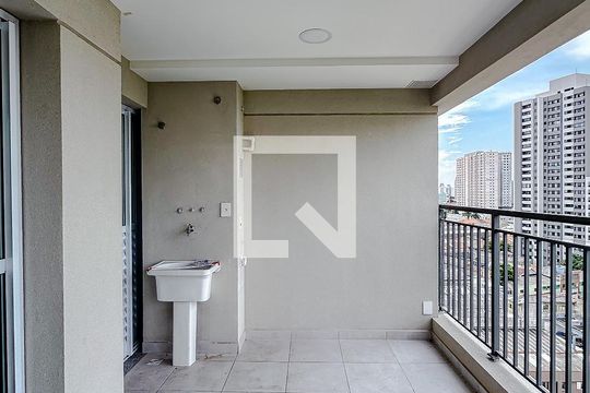 Varanda da Sala de apartamento para alugar com 2 quartos, 52m² em Mooca, São Paulo