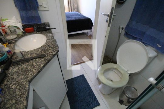 Banheiro da Suíte de apartamento à venda com 2 quartos, 69m² em Pechincha, Rio de Janeiro