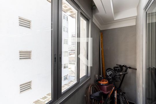 Varanda da Sala de apartamento para alugar com 3 quartos, 96m² em Liberdade, São Paulo