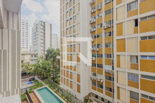 Vista do Quarto de kitnet/studio à venda com 1 quarto, 30m² em Jardins, São Paulo