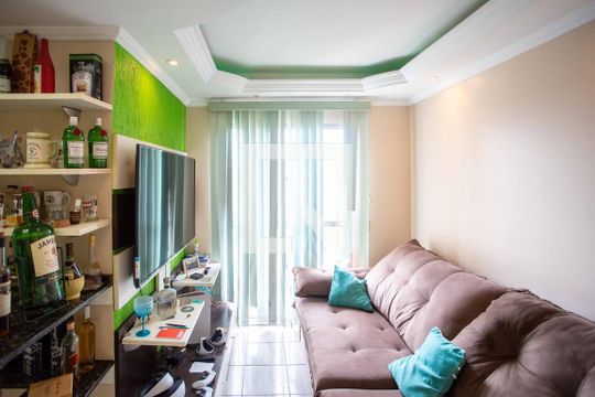 Sala de apartamento para alugar com 2 quartos, 56m² em Casa Grande, Diadema