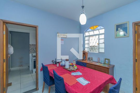 Sala de Jantar de casa à venda com 3 quartos, 147m² em Caiçaras, Belo Horizonte