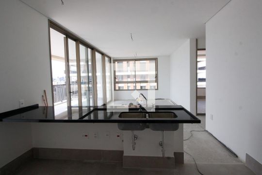 Sala/Cozinha de apartamento à venda com 3 quartos, 189m² em Vila Nova Conceição, São Paulo
