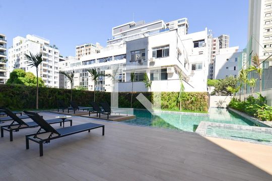 Piscina de apartamento à venda com 3 quartos, 110m² em Lourdes, Belo Horizonte