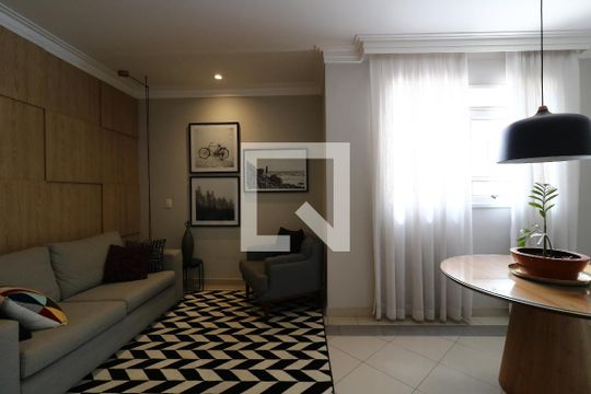 Área Comum - Hall de apartamento para alugar com 2 quartos, 64m² em Jardim, Santo André