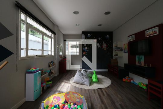 Área Comum - Brinquedoteca de apartamento para alugar com 2 quartos, 64m² em Jardim, Santo André