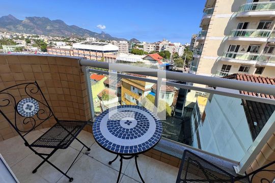 Varanda - Sala de apartamento à venda com 2 quartos, 58m² em Taquara, Rio de Janeiro