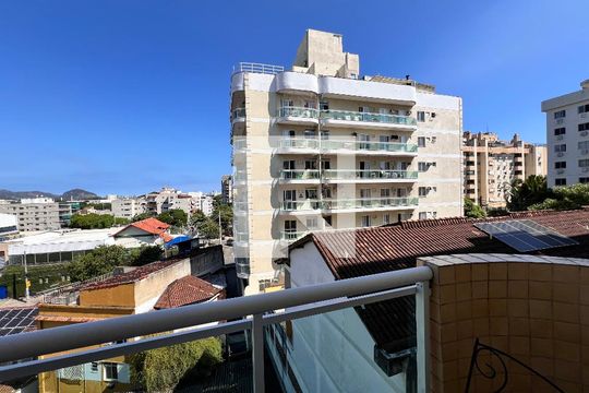 Varanda - Sala de apartamento à venda com 2 quartos, 58m² em Taquara, Rio de Janeiro