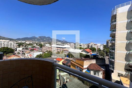 Varanda - Sala de apartamento à venda com 2 quartos, 58m² em Taquara, Rio de Janeiro