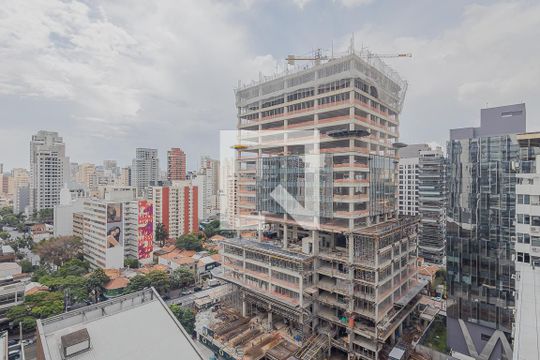 Vista da Varanda de kitnet/studio à venda com 1 quarto, 39m² em Cerqueira César, São Paulo