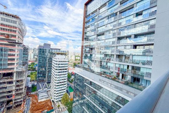 Vista de kitnet/studio para alugar com 1 quarto, 29m² em Cerqueira César, São Paulo