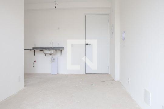 Sala e Cozinha de apartamento à venda com 1 quarto, 27m² em Perdizes, São Paulo