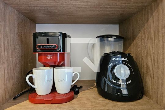 Cozinha de apartamento para alugar com 1 quarto, 25m² em Ondina, Salvador