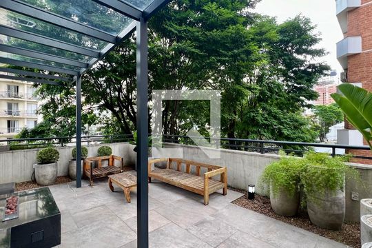 Área comum de kitnet/studio para alugar com 1 quarto, 32m² em Pinheiros, São Paulo