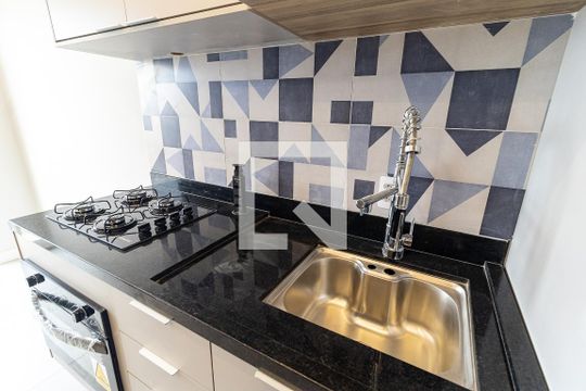 Cozinha de apartamento à venda com 1 quarto, 30m² em Sacoma, São Paulo