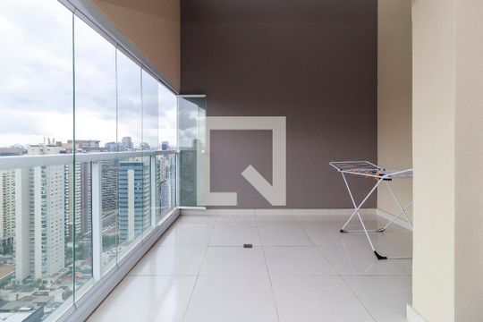 Varanda da Sala de apartamento à venda com 1 quarto, 88m² em Vila Gertrudes, São Paulo