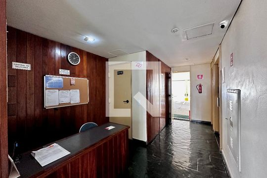Hall Social Bloco de apartamento à venda com 1 quarto, 33m² em Santo Amaro, São Paulo