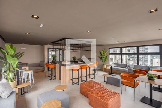 Área comum - Salão de Festas de kitnet/studio para alugar com 1 quarto, 30m² em Pinheiros, São Paulo