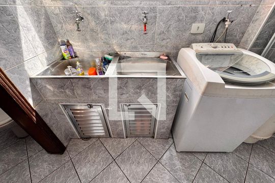 Área de Serviço de apartamento à venda com 3 quartos, 80m² em Parque das Nações, Santo André