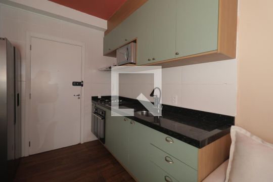 Sala/Cozinha de apartamento à venda com 2 quartos, 44m² em Mooca, São Paulo