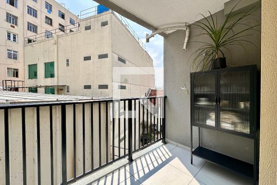 Varanda de apartamento à venda com 1 quarto, 39m² em Centro, Rio de Janeiro
