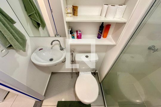 Banheiro de apartamento à venda com 1 quarto, 39m² em Centro, Rio de Janeiro