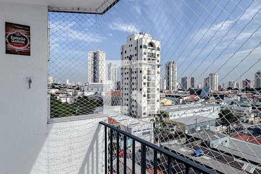 Varanda da Sala de apartamento para alugar com 2 quartos, 80m² em Vila Bertioga, São Paulo